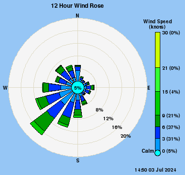 wind rose diagram london
